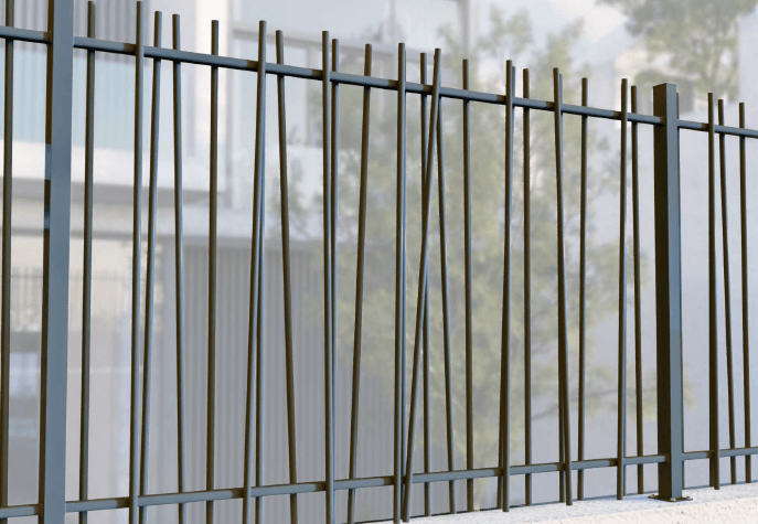 Clôture barreaudage design contemporain pour villas et bâtiments publics — Fencing DAR