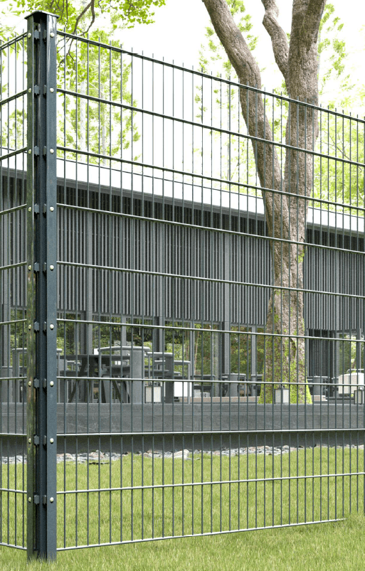 Panneau double fil 2 × 6 mm pour zones industrielles, écoles et stades — Fencing DAR